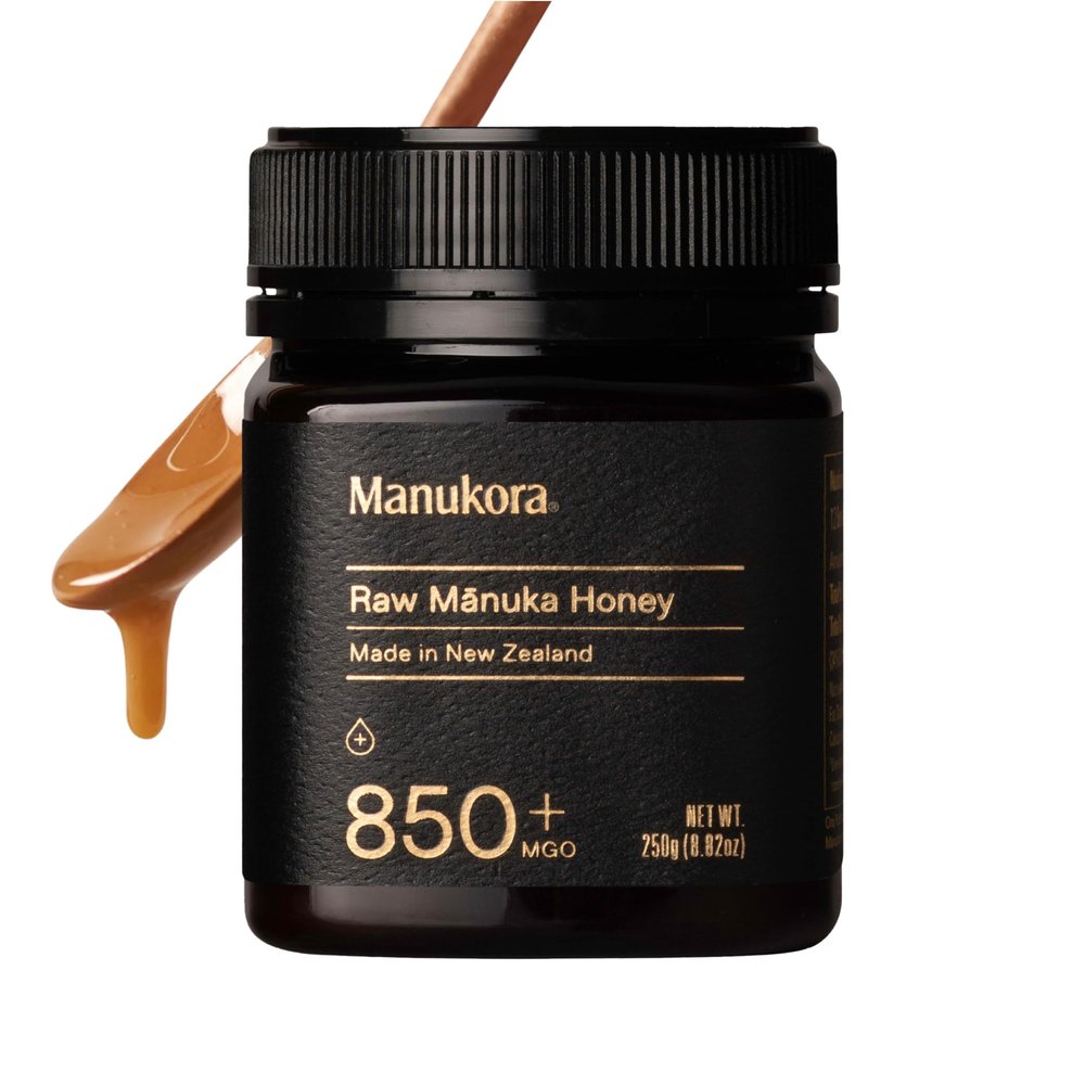Manukora Raw Manuka New Zealand Honey MGO 850+, Non-GMO, Monofloral, 3rd-Party Tested, Glyphosate Residue Free Certified, 2000+ Natural Compounds, Traceable Hive-to-Hand, Digestive & Immune Support 250g
