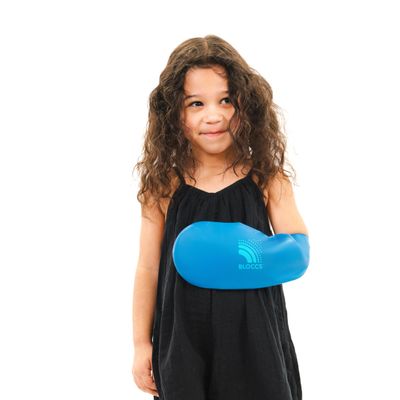 Bloccs 100% Waterproof Cast Covers for Shower Arm Kids- Swim Cover, Cast Bag for Bath. Durable Cast Sleeve for Swimming - #CA79-XS - Child Arm (Extra Small)
