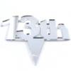 Super Cool Creations 13th Cake Topper Silver Acrylic Mirror - Large view 1
