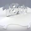 Super Cool Creations 18th Cake Topper Silver Acrylic Mirror - Large view 2