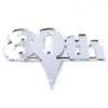 Super Cool Creations 80th Cake Topper Silver Acrylic Mirror - Large view 3