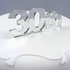 Super Cool Creations 30th Cake Topper Black Solid Acrylic - Large view 2