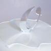 Set of 13 Silver Acrylic Mirror Cake Topper Numbers Script - 10cm /5cm Spike view 2