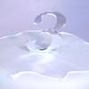 Set of 13 Silver Acrylic Mirror Cake Topper Numbers Script - 10cm /5cm Spike view 4