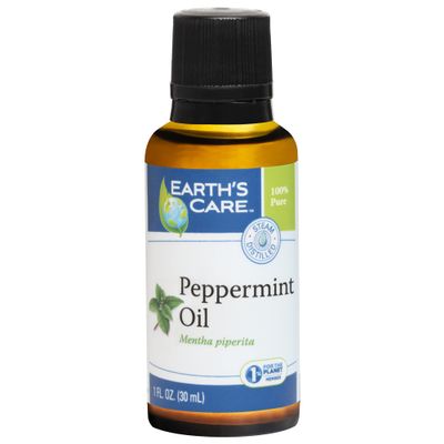 Earths Care 100% Pure Peppermint Essential Oil for Aromatherapy - 1 Fl OZ (1/pk)