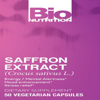 Bio Nutrition Standardized Saffron Vegi-Caps, 50 Count
