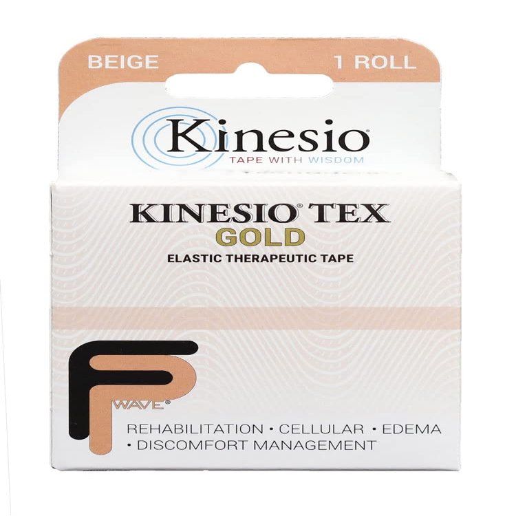 Kinesio Taping - Elastic Therapeutic Athletic Tape Tex Gold FP - Beige  2 in. x 16.4 ft