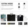 NUTRI FIT Extra-Wide/Ultra-Thick Digital Body Weight Bathroom Scale with 3 Inch Large Easy Read Backlit LCD Display Max Capacity 400lb Step-on Technology, Black view 2