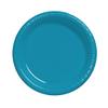 Creative Converting Touch of Color 20 Count Plastic Banquet Plates, Turquoise view 1