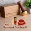 HealthAndYoga BronzLift Kansa Face Massager and Kumkumadi Face Oil Trial Vial - Kansa Wand Ayurveda Benefits of Bronze - Skin Lustre (Single Dome) view 3