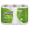 100% Recycled Roll Towels, 2-Ply, 5 1/2 x 11, 140/Roll, 6 Rolls/Pack view 1