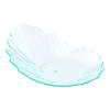 Restaurantware 3.3 x 3.3 Inch Mini Plastic Plates 100 Disposable Plates - Oyster Shell Shaped Mini Seagreen Plastic Tasting Dishes For Appetizers Desserts Or Samples For Parties Events view 2