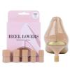 Heel Lovers Protective Heel Caps by FootFitter, 5 Pairs of High Heel Tip Covers for Women, Slip-On Noise Reducing Shoe Savers for Style & Comfort (Nude) view 1