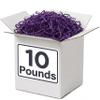 BOX USA 10 lb. Purple Crinkle Paper Packing, Shipping, and Moving Box Filler Shredded Paper for Box Package, Basket Stuffing, Bag, Gift Wrapping, Holidays, Crafts, and Decoration view 1