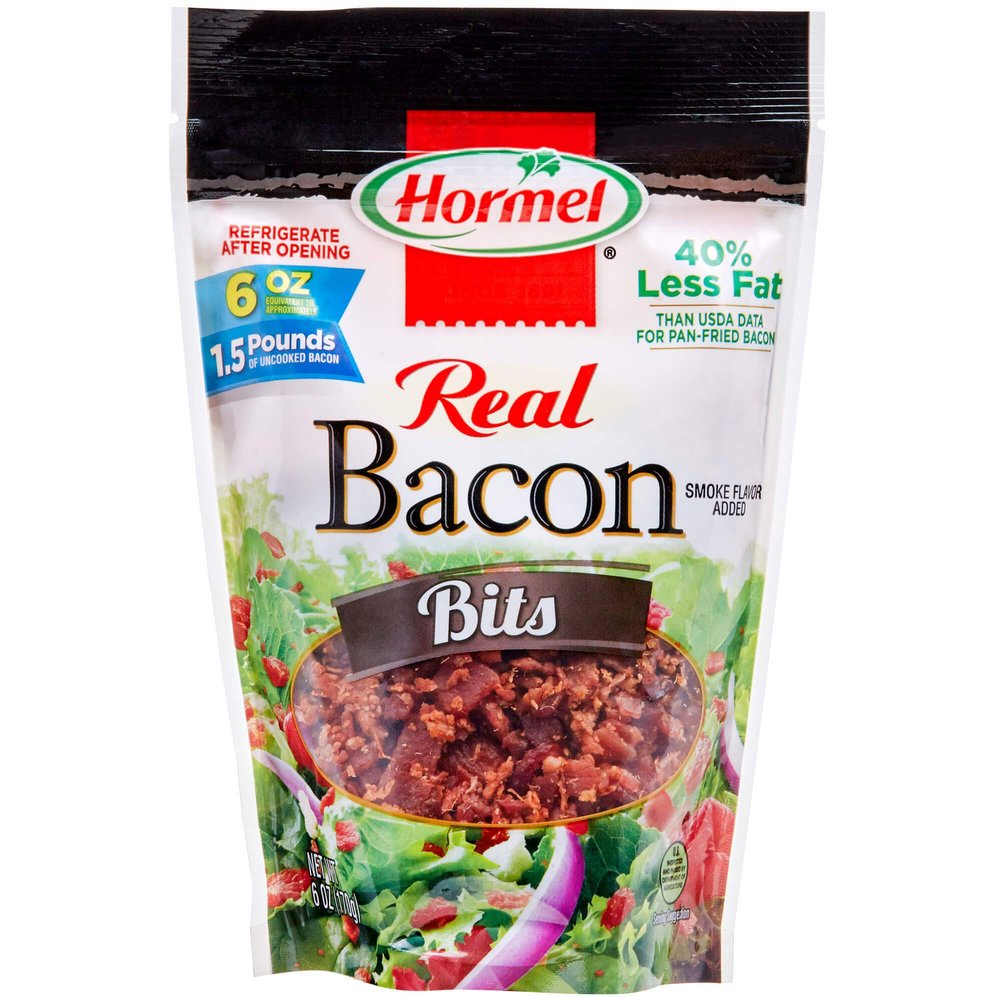 Hormel Real Bacon Bits Pouch, 6 Ounce (Pack of 6)