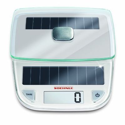 Soehnle 66183 Easy Solar Kitchen Scale, White by Leifheit International USA Inc. (Soehnle)