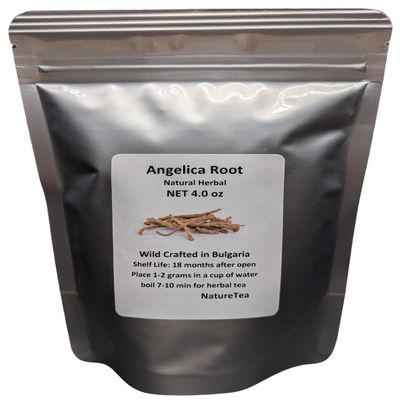 Nature Tea Angelica Root -Angelica archangelica Dried Root Cut (01 oz)