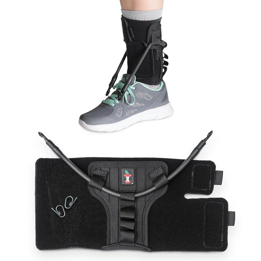 Core Products FootFlexor Foot Drop Brace - Soft Ankle Foot Orthosis (AFO) for Walking Support - Drop Foot Brace for Men & Women, Medium/Large