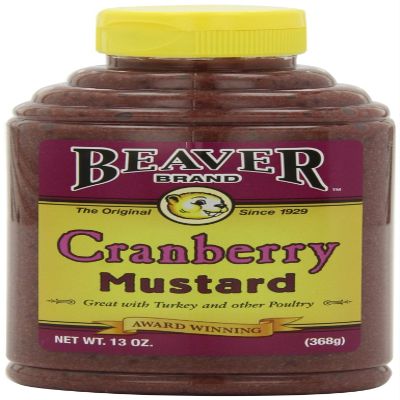 Beaver Cranberry Mustard, Squeeze Bottle (Pack of 3)