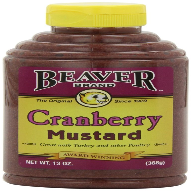 Beaver Cranberry Mustard, Squeeze Bottle (Pack of 3)