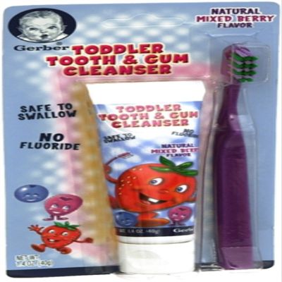 Nuk 93124 1.4 Oz NUK Grins & Giggles Toddler Toothbrush Set Assorted Colors