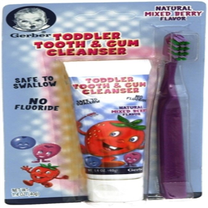 Nuk 93124 1.4 Oz NUK Grins & Giggles Toddler Toothbrush Set Assorted Colors