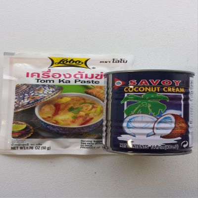 Coconut soup Kit Lobo Tom Ka packet savoy coconut cream.