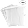 100ct Clear Cello Bags 8x10 Adhesive - 1.7 mils Thick Self Sealing OPP Plastic Bags for Wedding Christmas Birthday Cookie Candy Buffet Supply (8'' x 10'') view 2