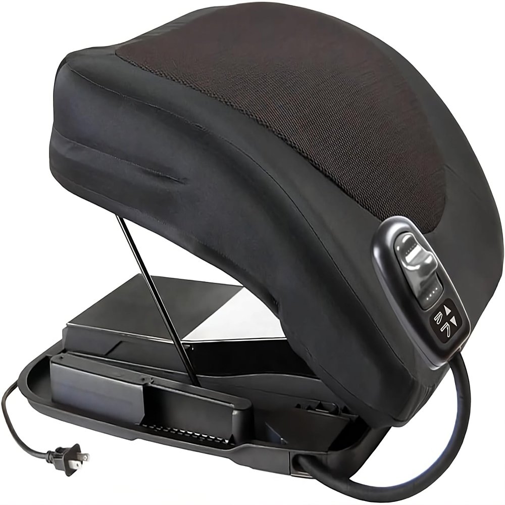 Carex Premium Power 20 inch Chair Lift for Stand Assist - Chair Lift Assist Devices for Easy Lift Assist - Fully Electric Power Seat for 100% Sit to Stand Lift Supports up to 300 lbs
