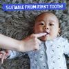 Jack N' Jill Stage 1 Silicone Finger Toothbrush - Baby Toothbrush 6 to 12 Months, Baby Oral Cleaner, Travel Size - Two Brushes Plus Case, (Pack of 1) view 3