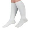 CURAD Cushioned Knee-High Medical Compression Socks, 15-20 mm Hg, White, Size D, Regular Length, 1 Pair view 1