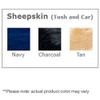 The Sheepskin Tush Cush - Navy view 2