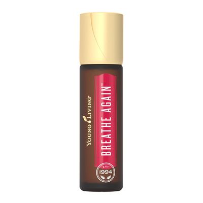 Young Living Breathe Again Essential Oil Roll On - 10ml for Easy Relief - Combines Copaiba, Myrtle, and Peppermint with Four Different Types of Eucalyptus