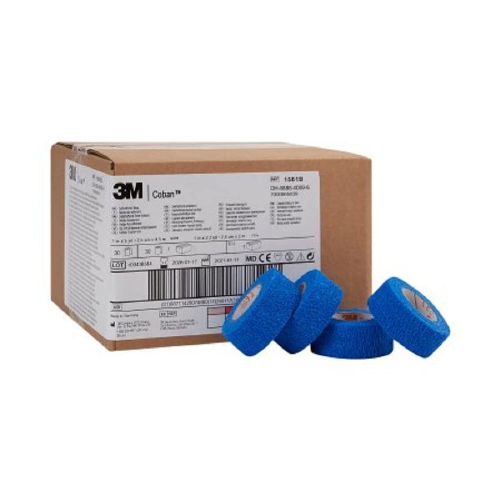 3M Coban Self-Adherent Wrap 1581B, 30 Rolls (Pack of 30)