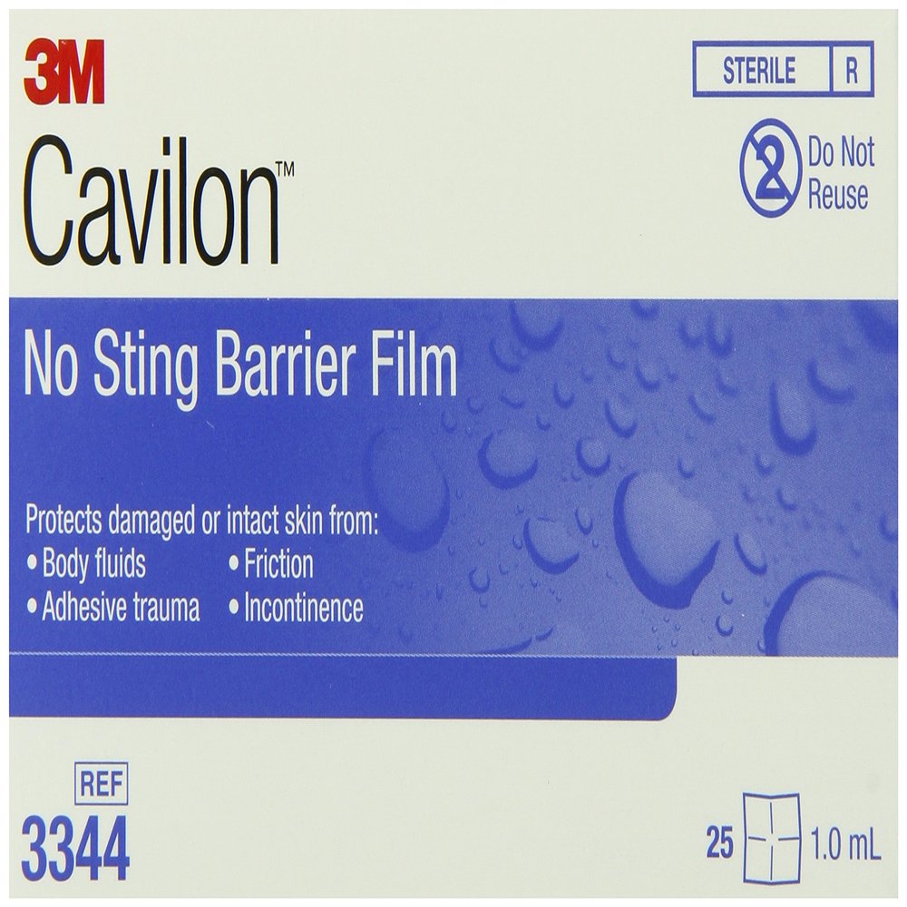 3M Cavilon No Sting Barrier Film 3344, 1ML 30/Carton, 4 Cartons/Case