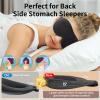 NEWVANGA Sleep Mask for Back and Side Sleeper, Block Out Light, Luxury Sleeping Eye Mask of 3D Night Blindfold, Zero Pressure Breathable Travel Eye Cover Grey view 3