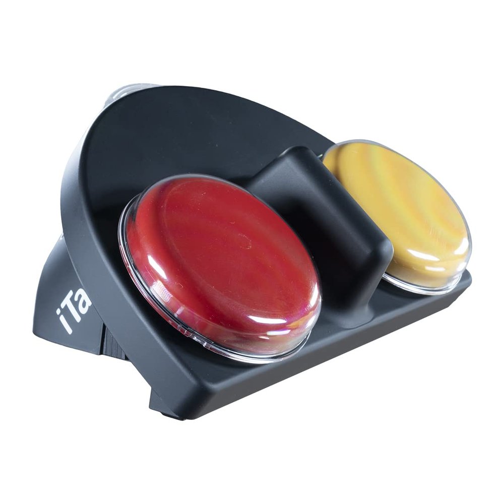 AbleNet iTalk2 - Portable AAC Speech-Generating Device for Nonverbal Communication with Two Message Buttons - Dual-Message AAC Communication Device - Product Number: 10000045