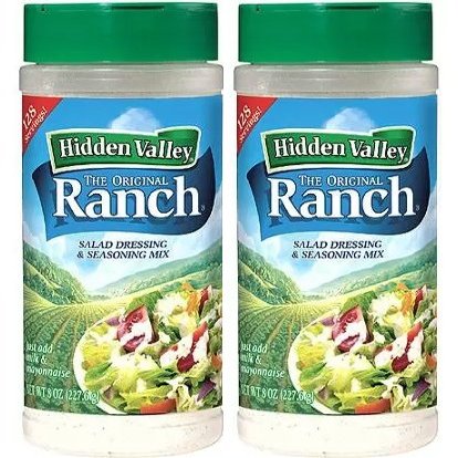 Hidden Valley Original Ranch Seasoning and Salad Dressing Mix, Two 8 Ounce Canisters (16 Ounces Total)