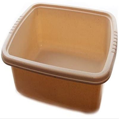 YBM Home Plastic Dish Pan Basin Ba430 (1, Beige with dots)