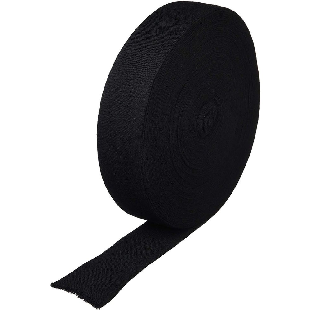 Rolyan Black Stockinette, 2" Wide x 25 Yards, Tubular Sleeve for Arm or Leg, Comfortable Cotton Wrap, Compression Tubing for Medical Use
