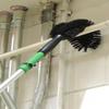 Unger StarDuster Pipe Brush, Green Polypropylene Bristles, 7.5" Brush, 6" Black Plastic Handle view 2