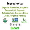 Barnana Organic Plantain Chips - Acapulco Lime - 5 Ounce, 8 Pack Plantains - Barnana Salty, Crunchy, Thick Sliced Snack - Best Chip For Your Everyday Life - Cooked in Premium Coconut Oil view 3