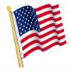 12 -American Flag Edible Cupcake Toppers view 1