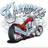 12 - Choppers Motorcycle Biker Edible Cupcake Toppers - D1400 view 1
