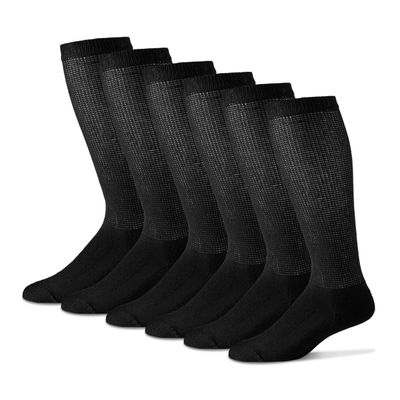PhysiciansChoiceDiabeticSocks - Diabetics Socks for Men & Women - Neurosocks - Seamless Over the Calf Socks - 12 Pack (US, Numeric, 13, 15, Regular, Regular, Black)
