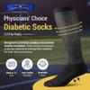 PhysiciansChoiceDiabeticSocks - Diabetics Socks for Men & Women - Neurosocks - Seamless Over the Calf Socks - 12 Pack (US, Numeric, 13, 15, Regular, Regular, Black) view 3