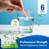 TCS Fresh Denture Cleaner  Professional Strength Concentrated Cleanser Mint Powder for Dental Cleaning  For Dentures, Night Guards, Aligners & Retainer Cleaner  24 Packets (6 Month Supply) view 2