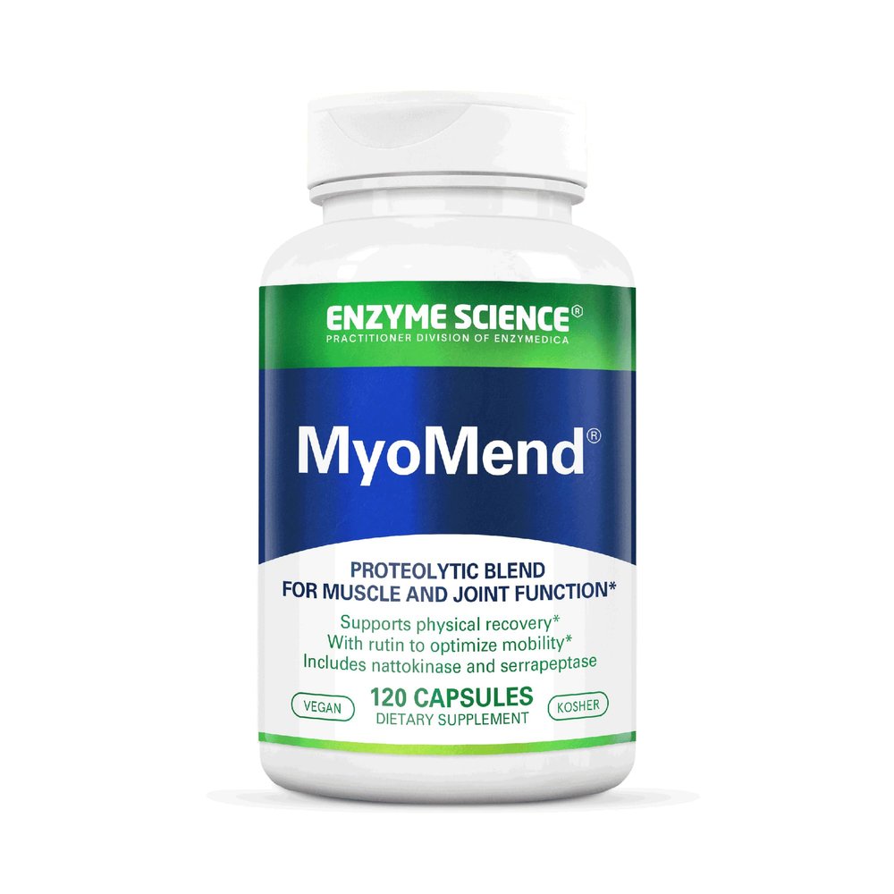 Enzyme Science Myomend  Joint Support Supplement  Formulated with Bromelain, Rutin, Nattokinase and Serrapeptase  Enzyme Health Supplement  Vegan and Kosher - 120 Capsules