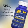 Acetylcholine Brain Food - Acetyl L-Carnitine & Alpha GPC Supplement - Supports Production of Acetylcholine - Neurotransmitter Supplement for Cognitive Function - 60 Capsules view 4