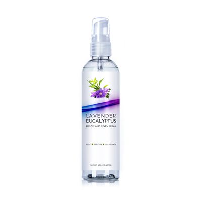 Natural Lavender Eucalyptus Pillow Mist and Linen Spray, Best Home Spray to Relax The Mind, Sleep Patterns and Body, Strong Lavender Room Spray (Lavender Eucalyptus, 8oz)